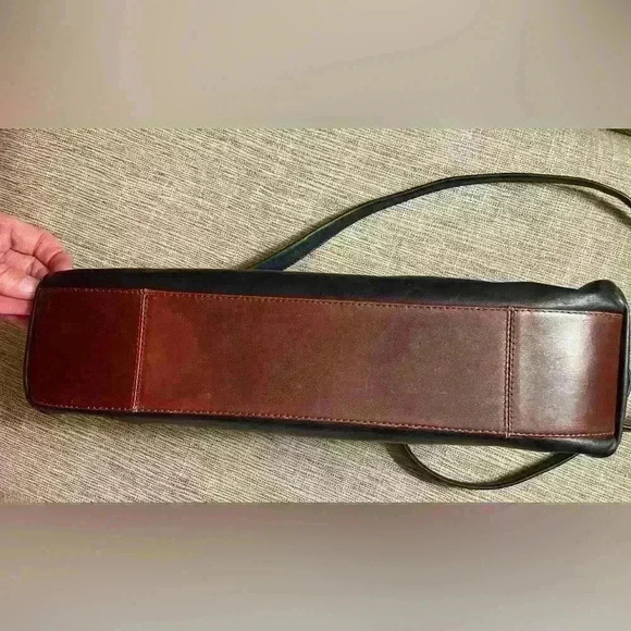 DEREK ALEXANDER Black/Brown Leather Satchel - Picture 4 of 12